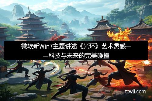 微软新Win7主题讲述《光环》艺术灵感——科技与未来的完美碰撞